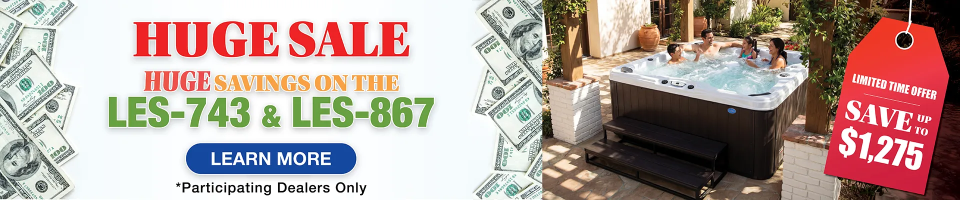 Calspas hot tub being used in a family setting - Owosso